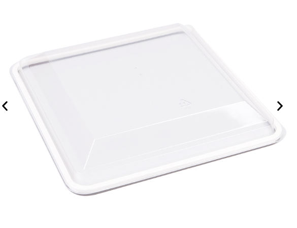 Clear square cover used to seal an old ducted heating outlet