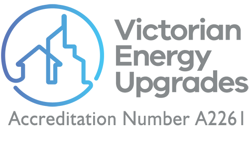 Victorian Energy Upgrades logo showing EZYAIR accreditation number A2261
