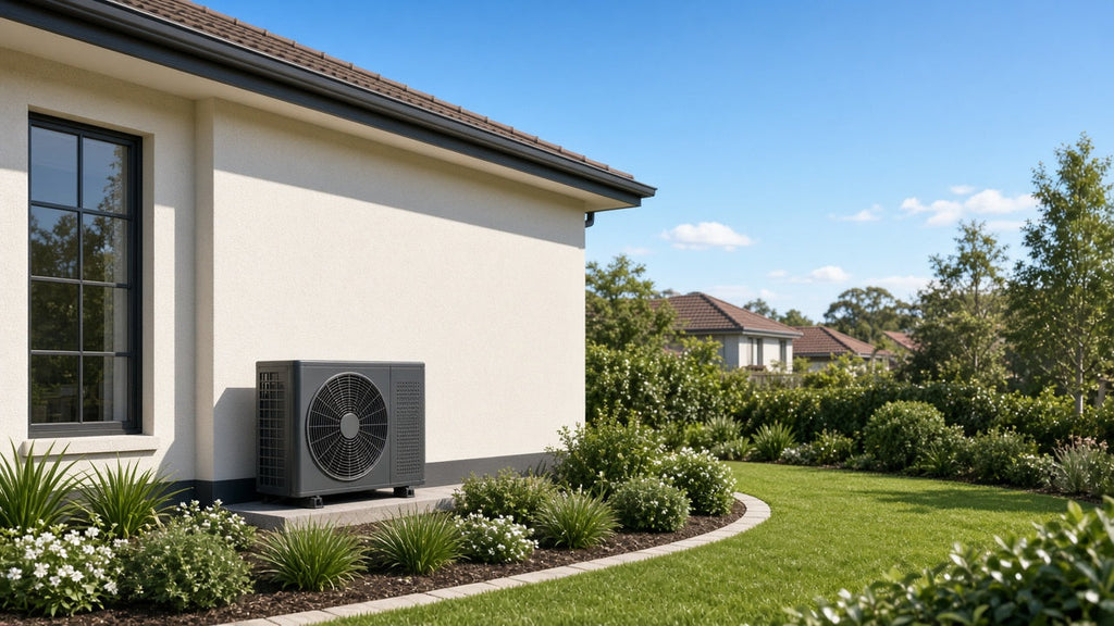 Victorian home with reverse cycle air conditioning outdoor unit, EZYAIR VEU accredited provider